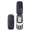 I KALL K3312 Premium Flip Mobile (1.8 Inch, 1000 mAh) (Dark Blue)