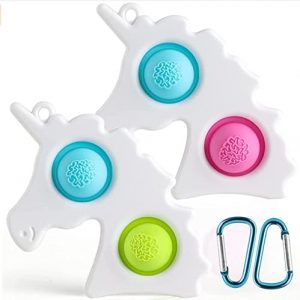 2Pcs Simple Dimple Fidget Toy, Hand-held Toys to Relieve Stress and Anxiety of Children and Adults, Decompression Toys That Easy to Carry Random Colors)