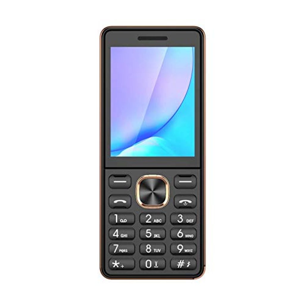 I KALL K18 Smart Series Multimedia Feature Keypad Mobile Basic Bar Phone with Dual SIM Card Camera Fast Charging Torch Bluetooth (Coffee 2.4 inch)