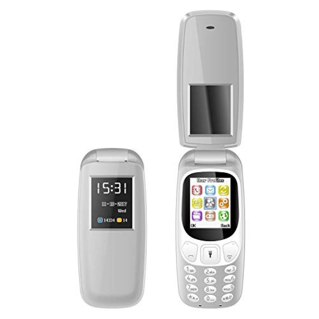 I KALL K3312 Premium Flip Mobile (1.8 Inch, 1000 mAh) (Grey)