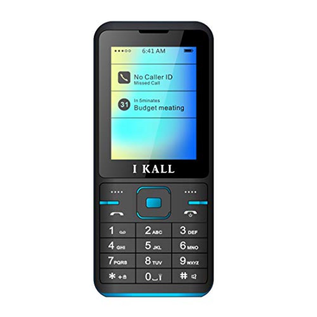 I KALL K37 Premium Keypad Mobile (Dual Sim, 1000 mAh) (Blue)
