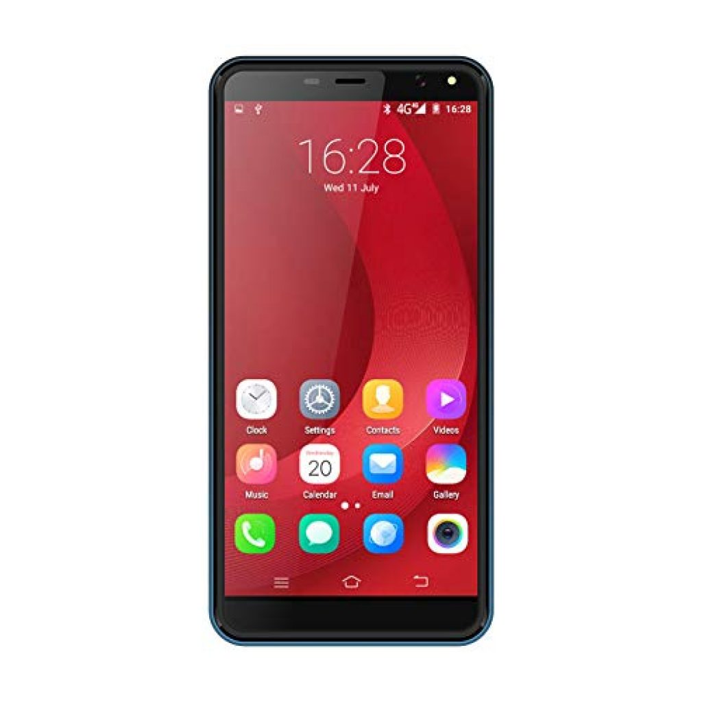 IKALL K4 Dual Sim 4G Mobile (2GB Ram, 16GB Storage, 5.5 Inch Display, Blue)