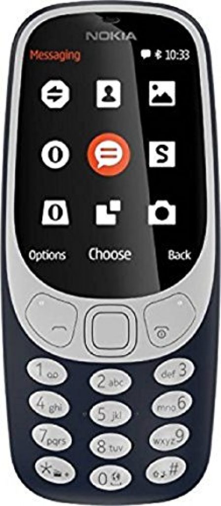 Nokia 3310 Dual SIM Feature Phone with MP3 Player, Wireless FM Radio and Rear Camera, Dark Blue