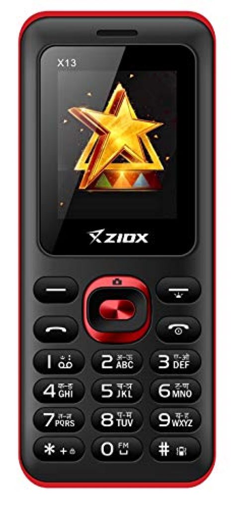 ZIOX X13 with Vibration 1.8″ Display Wireless FM 1000 mAh Battery (Black+RED)