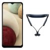 Samsung Galaxy A12 (Black,4GB RAM, 64GB Storage) + Samsung Level U2 (Blue)- Original in-Ear Wireless Stereo Headset
