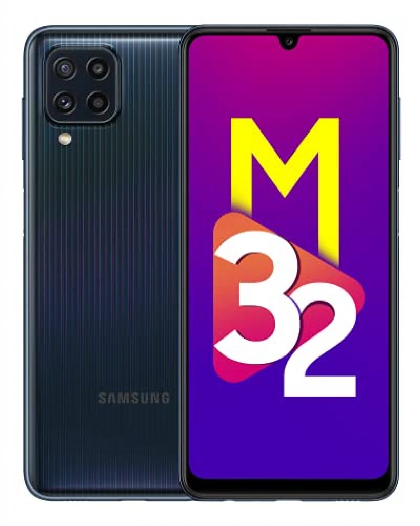 Samsung Galaxy M32 (Black, 4GB RAM, 64GB Storage) 6 Months Free Screen Replacement for Prime