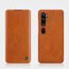 Nillkin Case for Xiaomi CC9 CC 9 Pro/Xiaomi Note 10 / Xiaomi Note 10 Pro (6.47″ Inch) 2020 Qin Genuine Classic Leather Flip Folio + Card Slot Brown Color