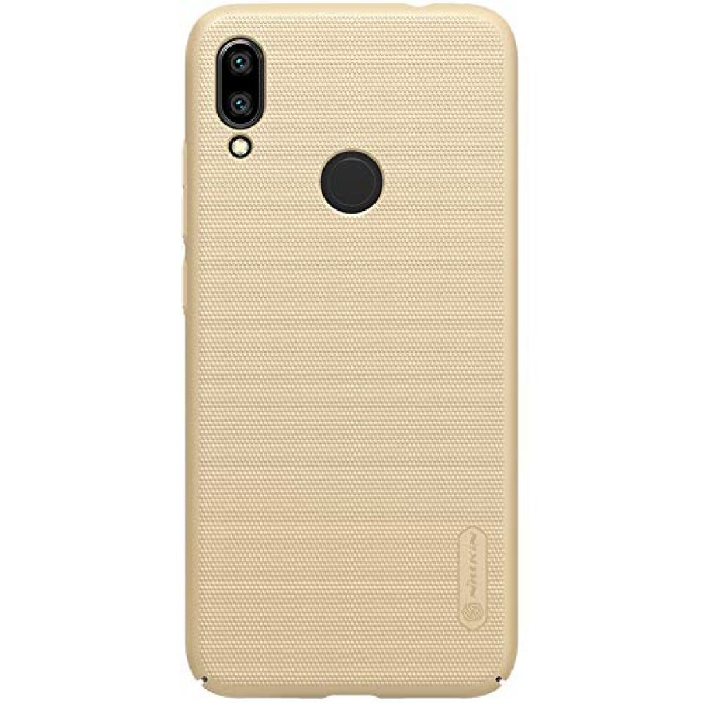 Nillkin Case for Xiaomi Redmi Note 7 Super Frosted Hard Back Cover Hard PC Gold Color