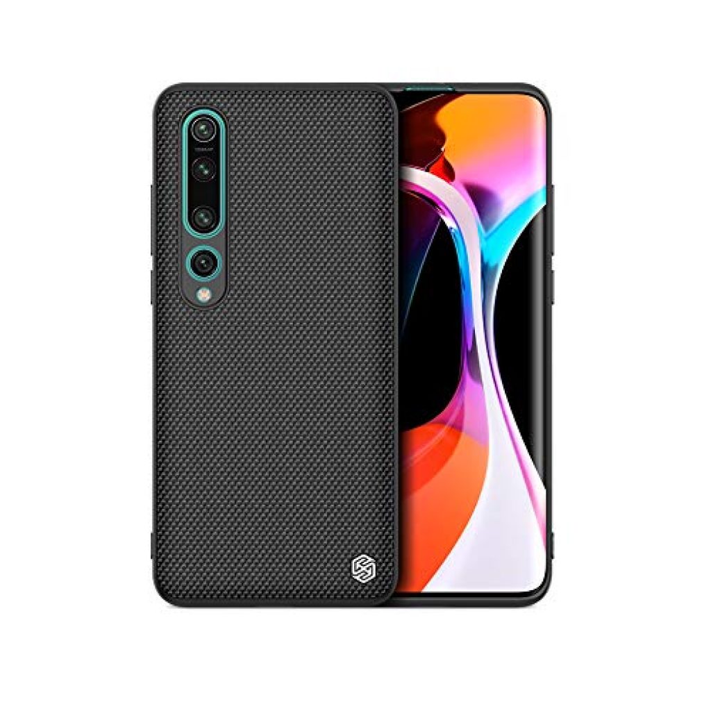 Nillkin Case for Xiaomi 10 (6.67″ Inch) Textured Series Nylon Fiber Tough & Durable PC + TPU Material Luxury Protect Black