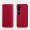 Nillkin Case for Xiaomi CC9 CC 9 Pro/Xiaomi Note 10 / Xiaomi Note 10 Pro (6.47″ Inch) 2020 Qin Genuine Classic Leather Flip Folio + Card Slot Red Color