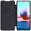 Nillkin Case for Xiaomi Poco M3 Pro 4G / 5G / Redmi Note 10T 5G (6.5″ Inch) Qin Genuine Classic Leather Flip Folio + Card Slot Black Color