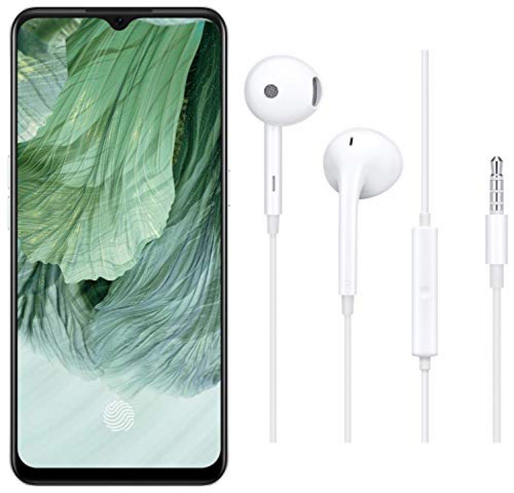 OPPO F17 (Classic Silver, 6GB RAM, 128GB Storage) + OPPO Wired Earphone