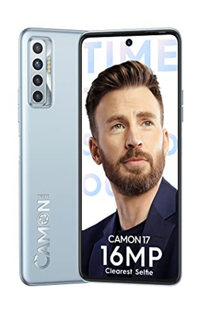 Tecno Camon 17 (Frost Silver, 6GB RAM, 128GB Storage)| 64MP Quad Camera | Professional Video| 6.8″ FHD