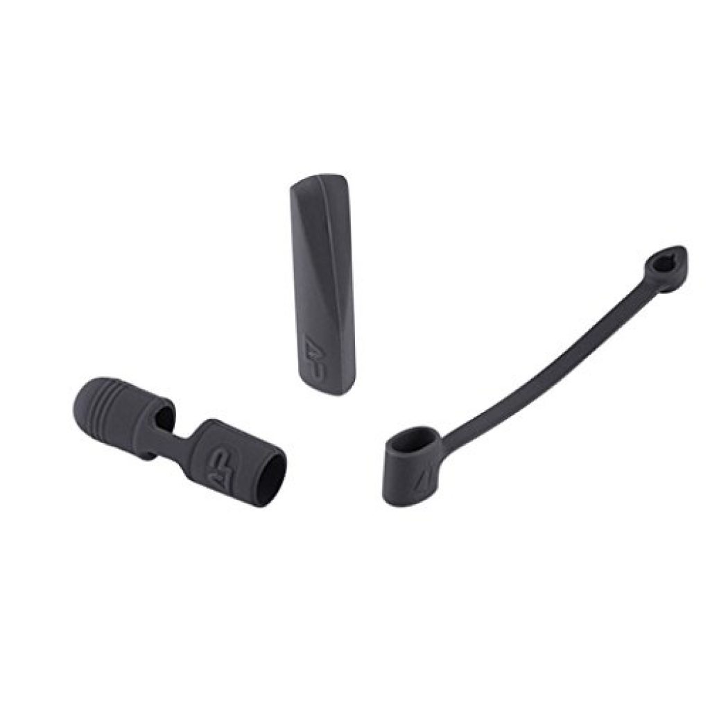 Spograde 3 Pieces Silicone Protector for Apple Pencil Cap/Nib Cover/for iPhone Cable Adapter Tether Holder for Apple iPad Pro Pencil -Gray