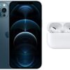 New Apple iPhone 12 Pro Max (128GB) – Pacific Blue with Apple AirPods Pro