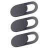 De Bienes Kart 3 Pack Webcam Cover Privacy Sticker – Removable & Reusable Web Camera Cover for Android PC Laptops MacBooks iOS Smartphones iPad Tablet ect -T1 Black