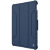 Nillkin Case for Apple iPad Pro 11″ Inch 2020/10.9″ 2021 / Air 4 / iPad Pro 11″ 2021 Bumper Pro Leather Camera Slider Camshield Protect Stand Smart Wake & Sleep Pencil Holder Blue