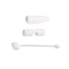 Optimuss 3 Pieces Silicone Protector for Apple Pencil Cap/Nib Cover/for iPhone Cable Adapter Tether Holder for Apple iPad Pro Pencil -White