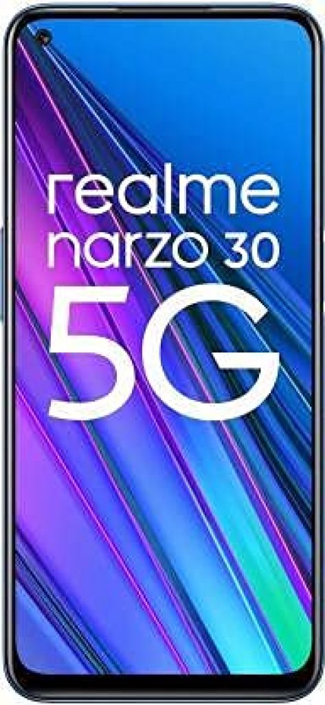 (Renewed) realme Narzo 30 5G (Racing Blue, 6GB RAM, 128GB Storage) Without Offers