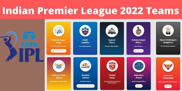 Indian Premier League 2022 Teams