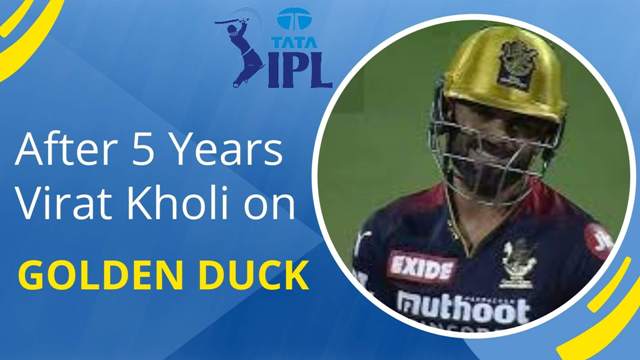 Virat Kohli Golden Duck