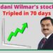Adani Wilmar's stock again hit upper circuit, tripled in 70 days