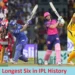 longest six in ipl history