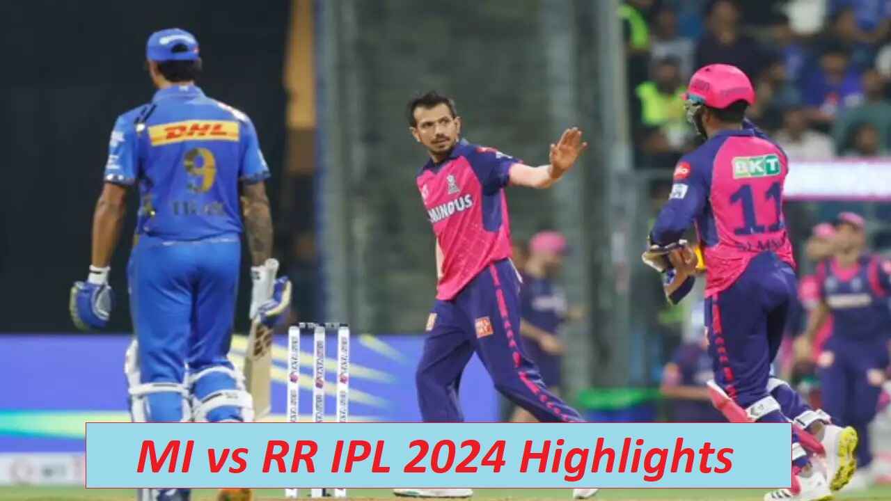 MI vs RR IPL 2024 Highlights