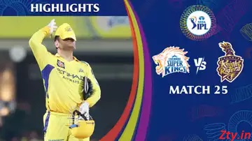 CSK vs KKR 2025 highlights