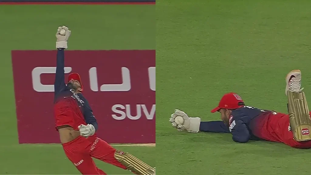 Jitesh Sharma Pulls Off Spectacular One-Handed Catch To Dismiss Azmatullah Omarzai