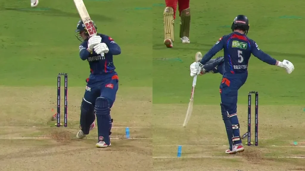 Frustrated Matthew Breetzke Throws Wild Kick After Being Bamboozled By Nuwan Thushara On IPL Debut