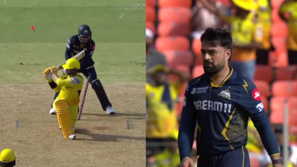 Rashid Khan Destroys Devon Conway’s Stumps Immediately After Being Hit For A Six