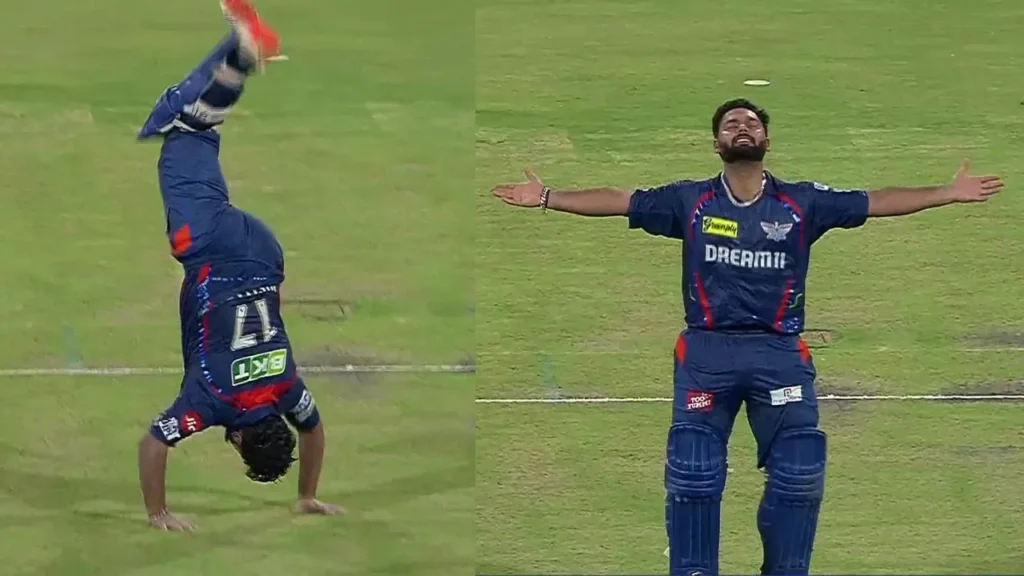 Rishabh Pant goes wild with somersault celebration after explosive hundred vs RCB