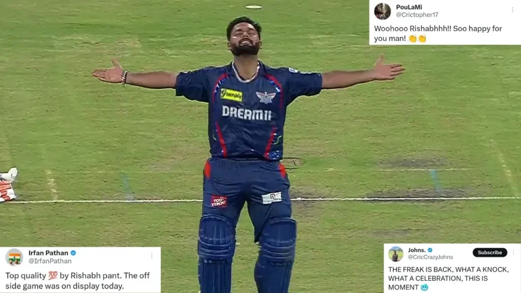 “The Freak Is Back” – Twitter Reacts As Rishabh Pant Roars Back To Form With Stunning Ton Against RCB