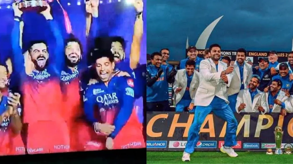 Swastik Chikara recreates Virat Kohli’s ‘Gangnam Style’ dance after IPL 2025 final victory
