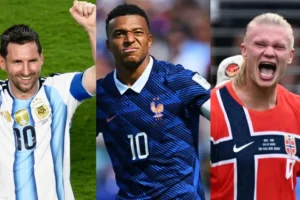 Kylian Mbappe celebrates after being named No. 1 in FIFA World Cup 2026 Power Rankings